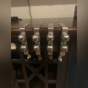 Jingle bell stocking hangers